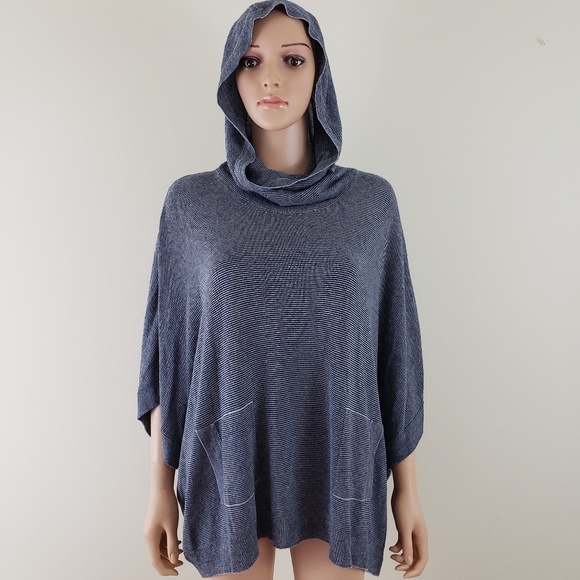 Theory Tops - Theory Batwing Dolman Hoodie Cowl Neck Top S Flowy Goth